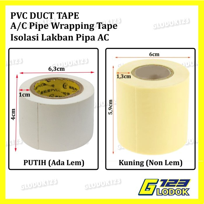 Isolasi Solasi Lakban Pembalut Pembungkus Selang Pipa AC Lem Duct Tape