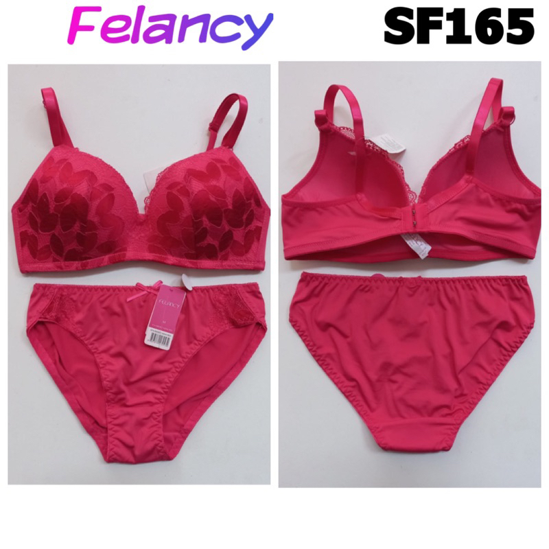 SF165 bra set felancy tanpa kawat 34B