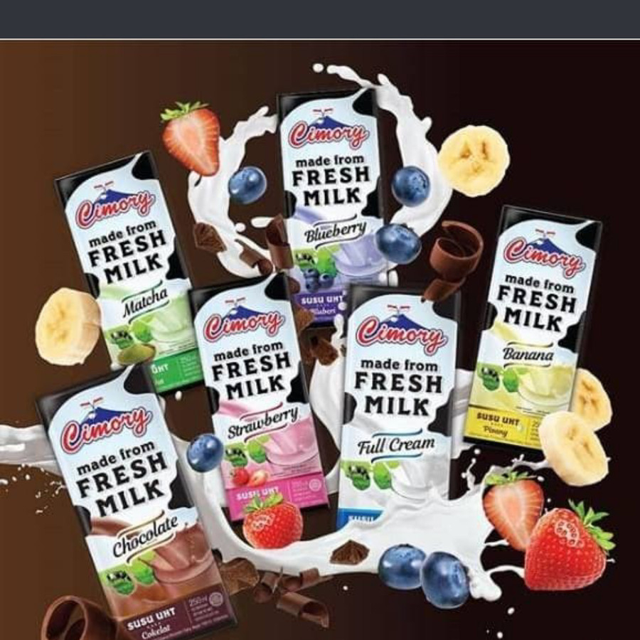 

susu cimory uht fresh milk varian rasa