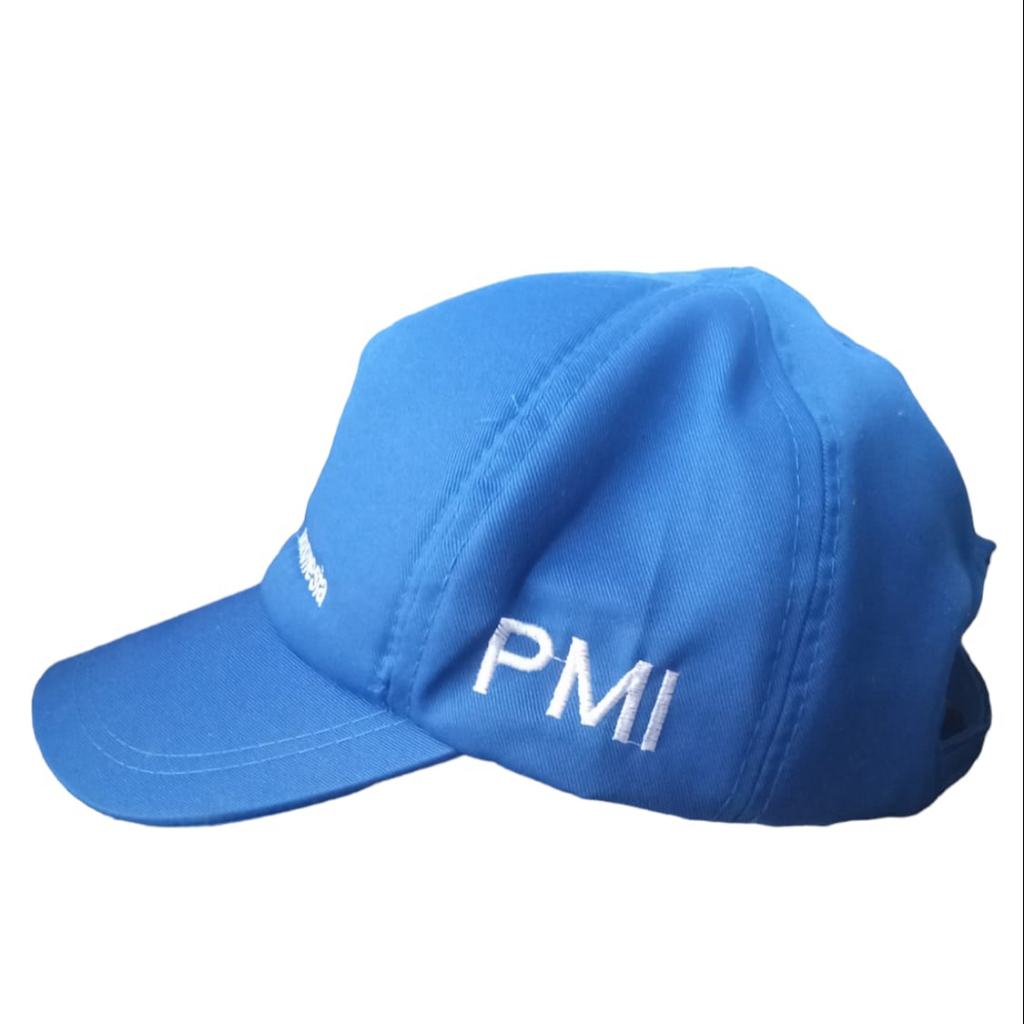 Topi PMI bordir drill tebal bijian super rapi