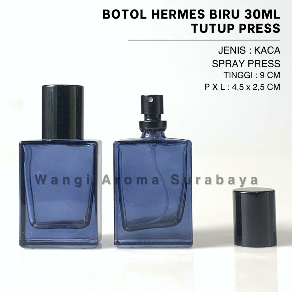Botol Hermes Biru 30ML Press - Botol Parfum Hermes Biru Press - Botol Parfum 30ML