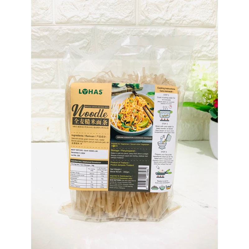 

Lohas whole grain brown rice noodle 350g