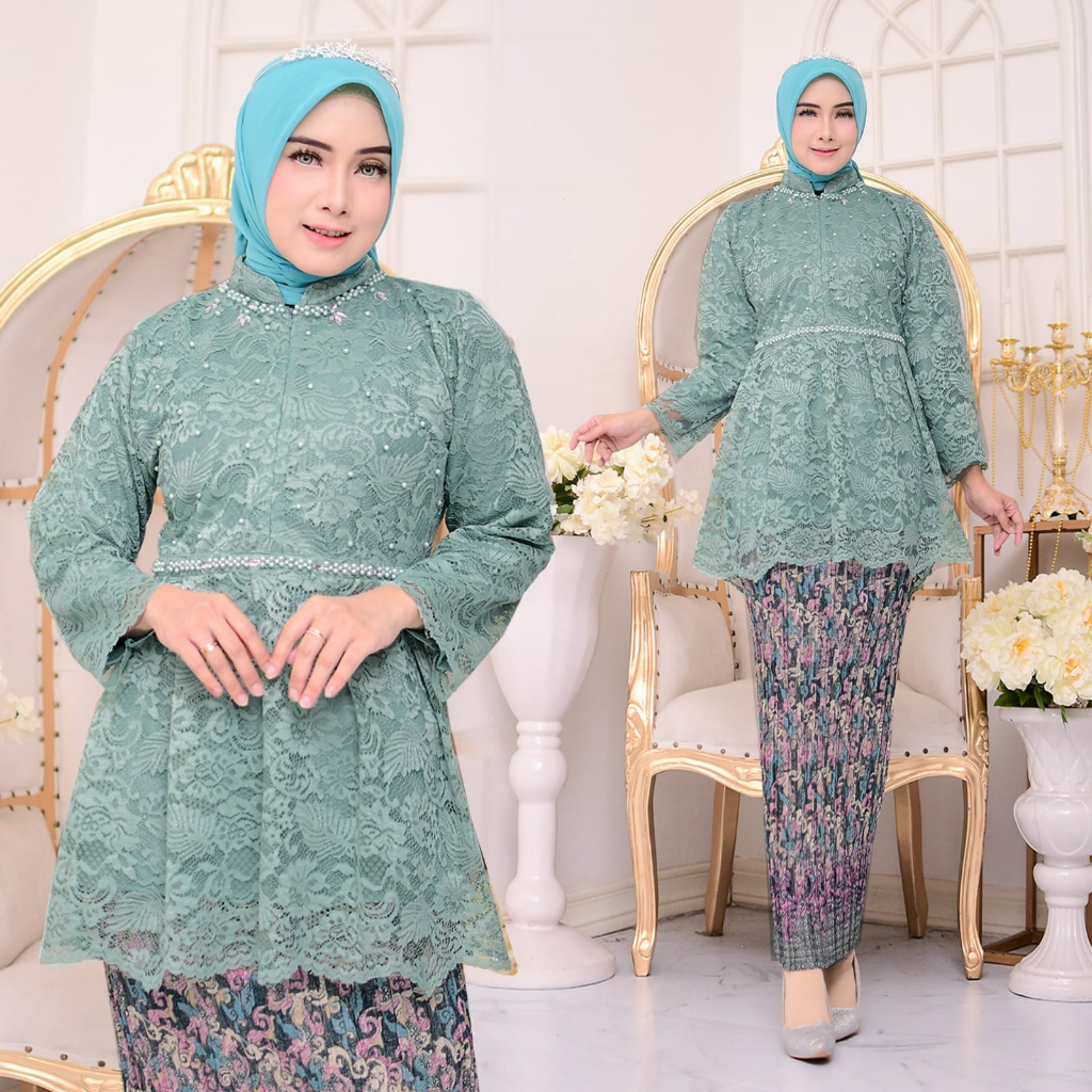 setelan kebaya modern/kebaya pesta/kebaya modern/kebaya mikha terbaru/kebaya pesta
