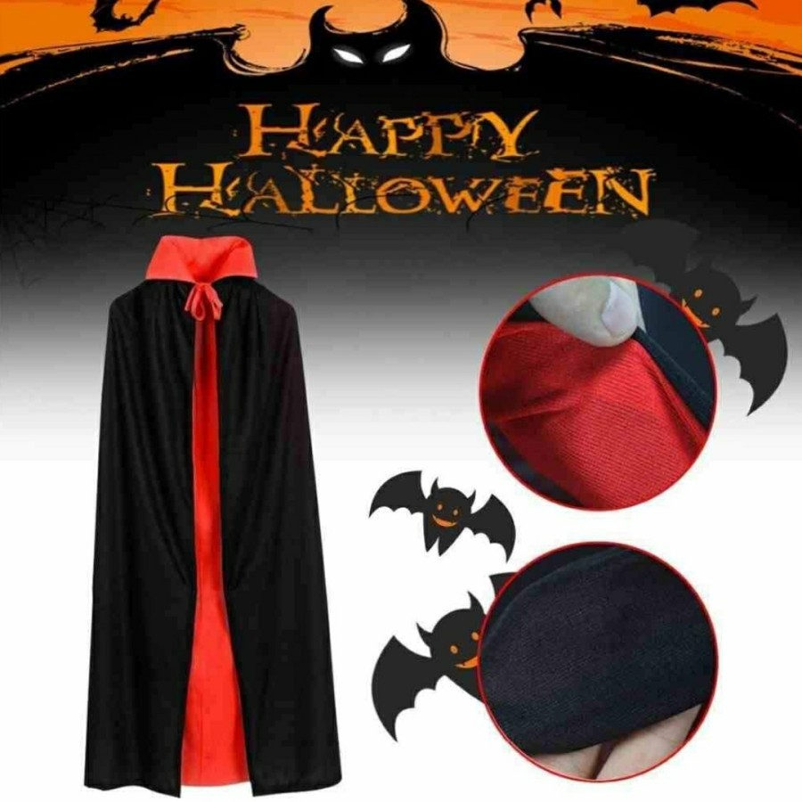 Kids reversible vampire cloak kostum halloween anak jubah drakula