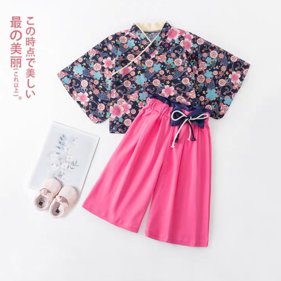 Japan Kimono Set For Girl Setelan Kimono Jepang