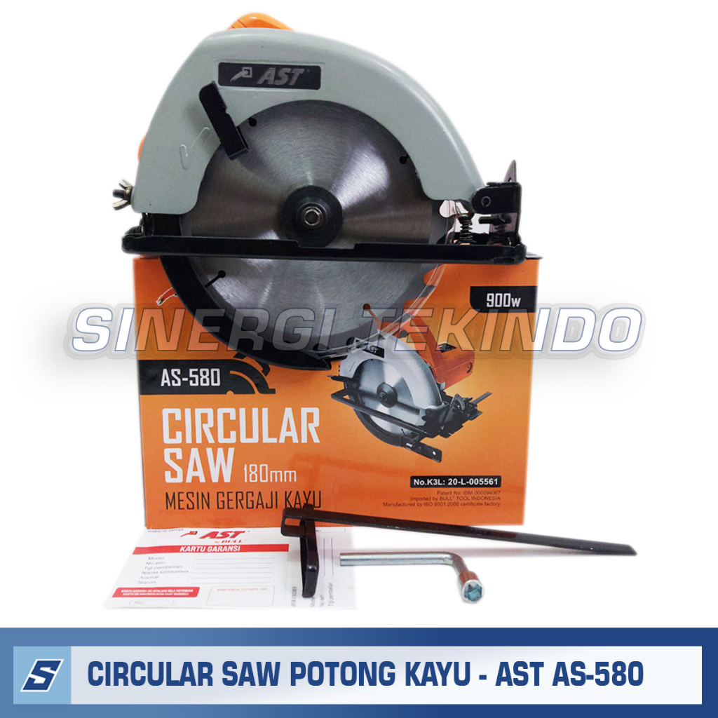 Mesin Gergaji Potong Kayu - AST AS580 Circular Saw Sirkel AS 580