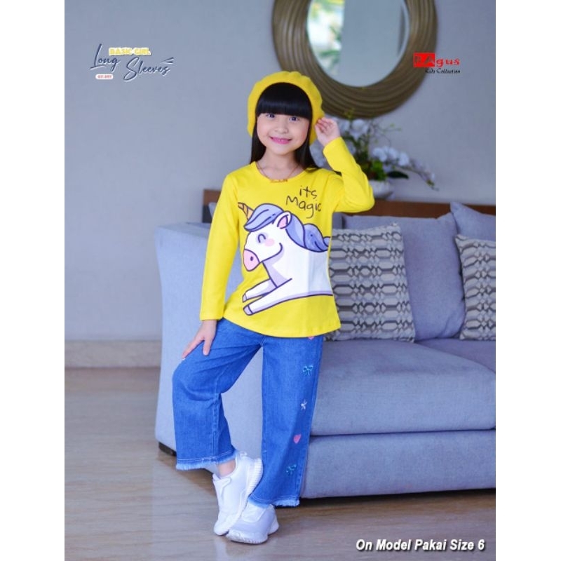 Kaos Anak Perempuan Lengan Panjang 6_14T