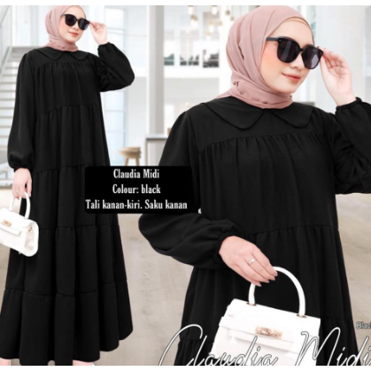 gamis JUMBO RAYON SUPER POLOS REMPEL SUSUN/gamis rempel