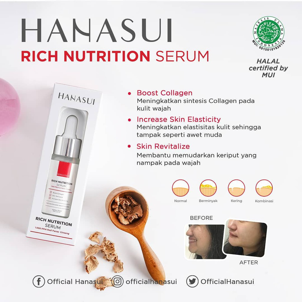 ❤ BELIA ❤ HANASUI Intense Treatment Rich Nutrition Serum | Propolis Serum | Birght Up Serum | Serum Wajah BPOM
