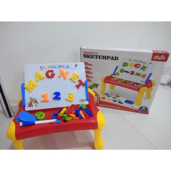 

Jual Mainan Anak Papan Tulis Magnet Magnetic Sketchpad Board 2 in 1 Edukasi Murah