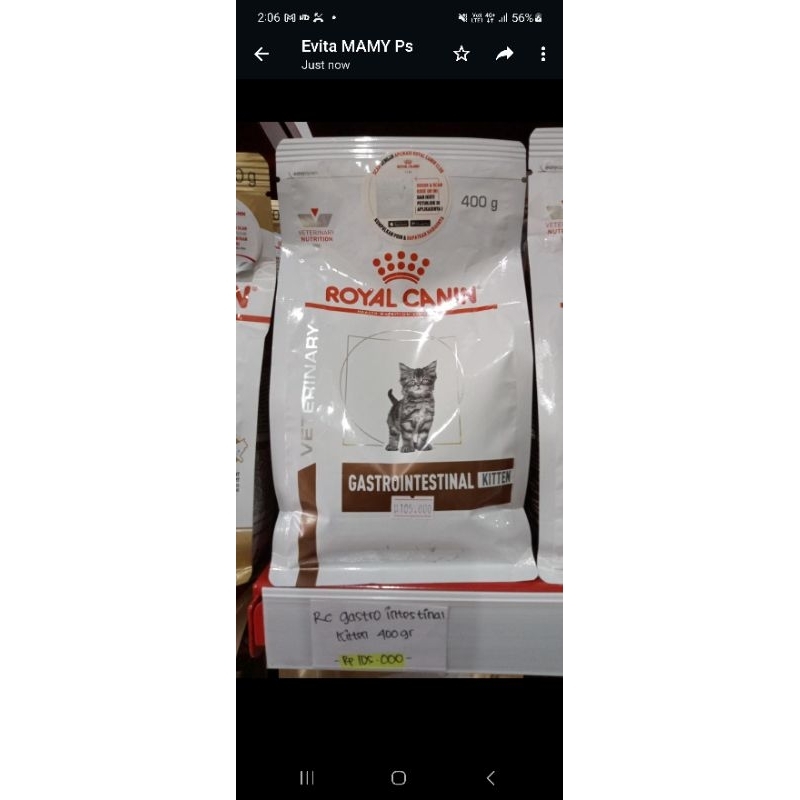 ROYAL CANIN GASTROINTESTINAL KITTEN 400 GR