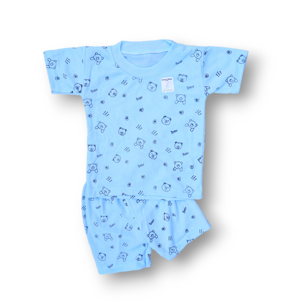Set Setelan Baju Bayi Seruni Baby SNI Motif Bear