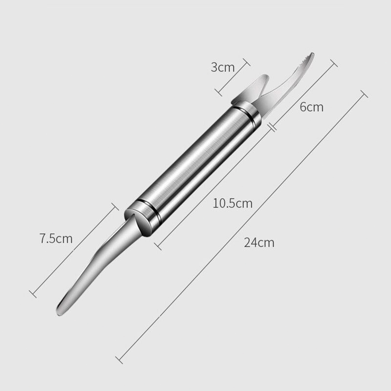 Pisau Pengupas Udang Bahan 304 Stainless Steel Alat Pengupas Kulit Udang Multifungsi Alat Pengupas Udang