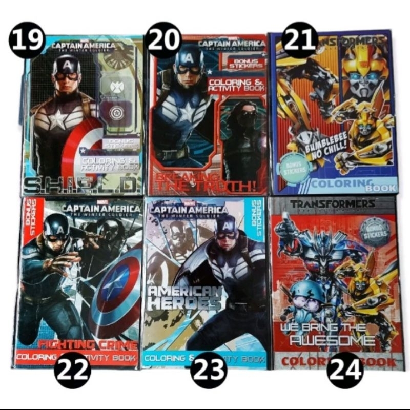 buku mewarnai anak superhero