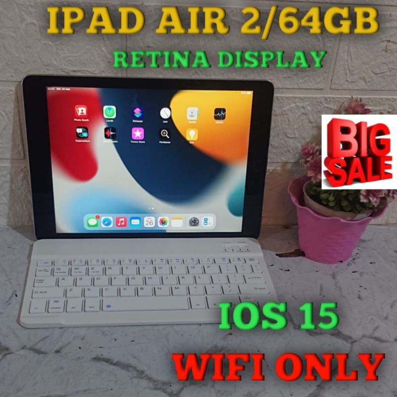 PROMO IPAD AIR 2/64GB | IOS 15 | WIFI SERIES | NORMAL MULUS NO MINUS