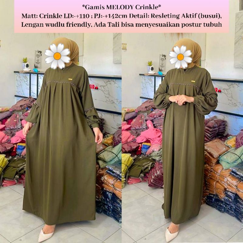 Gamis Crinkle / Gamis Crinkle Tali / Gamis Crinkle Premium / Gamis Crinkle Murah / Gamis Crinkle Ter