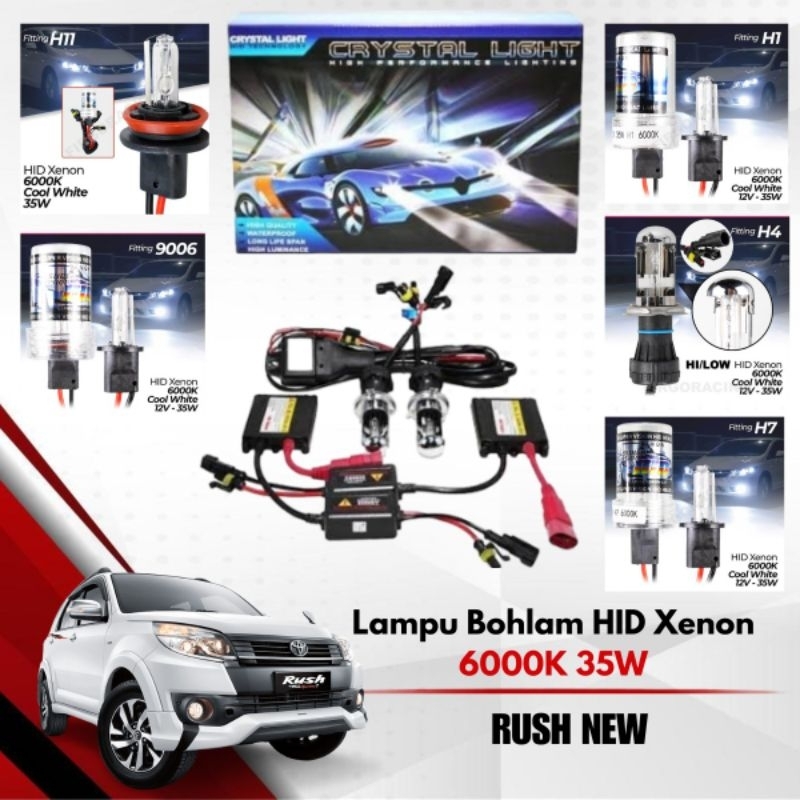 Lampu Hid Crystal Light Mobil Khusus rush New