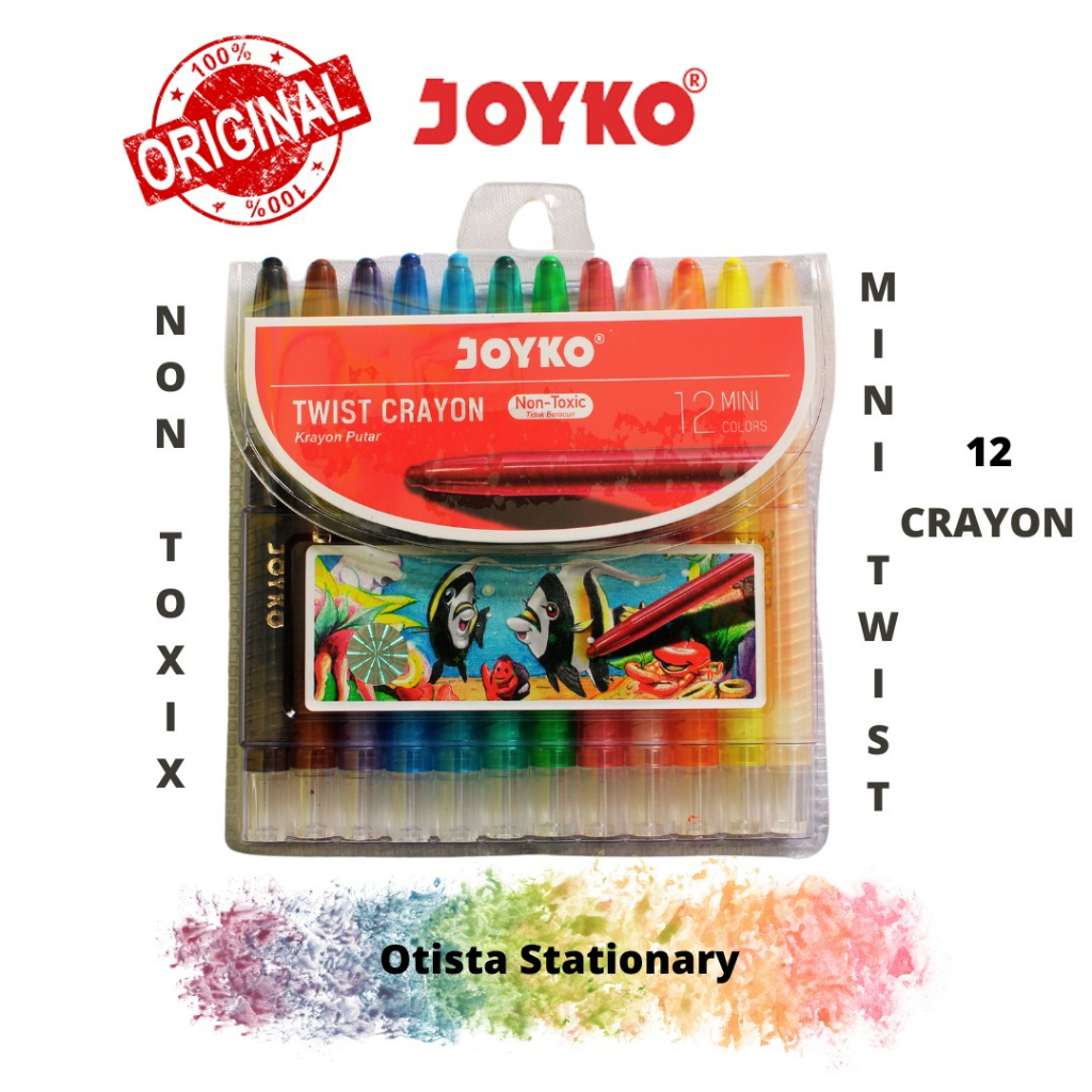 

Crayon Putar 12 Warna/ Crayon Joyko Putar TWCR-12 mini