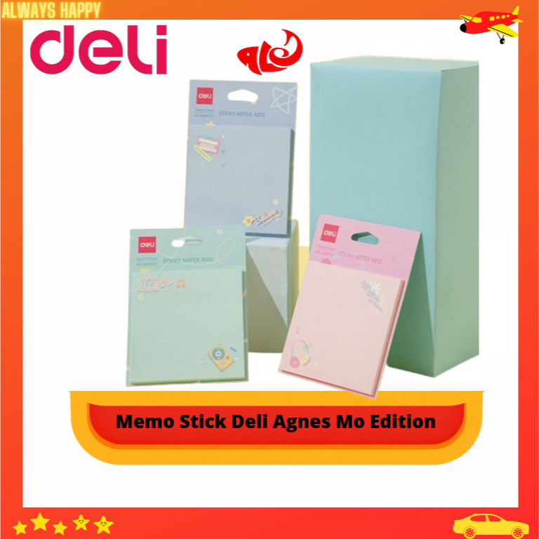 

Sticky note Memo Stick Lucu A612 Merek Deli Special Agnes Mo Edition
