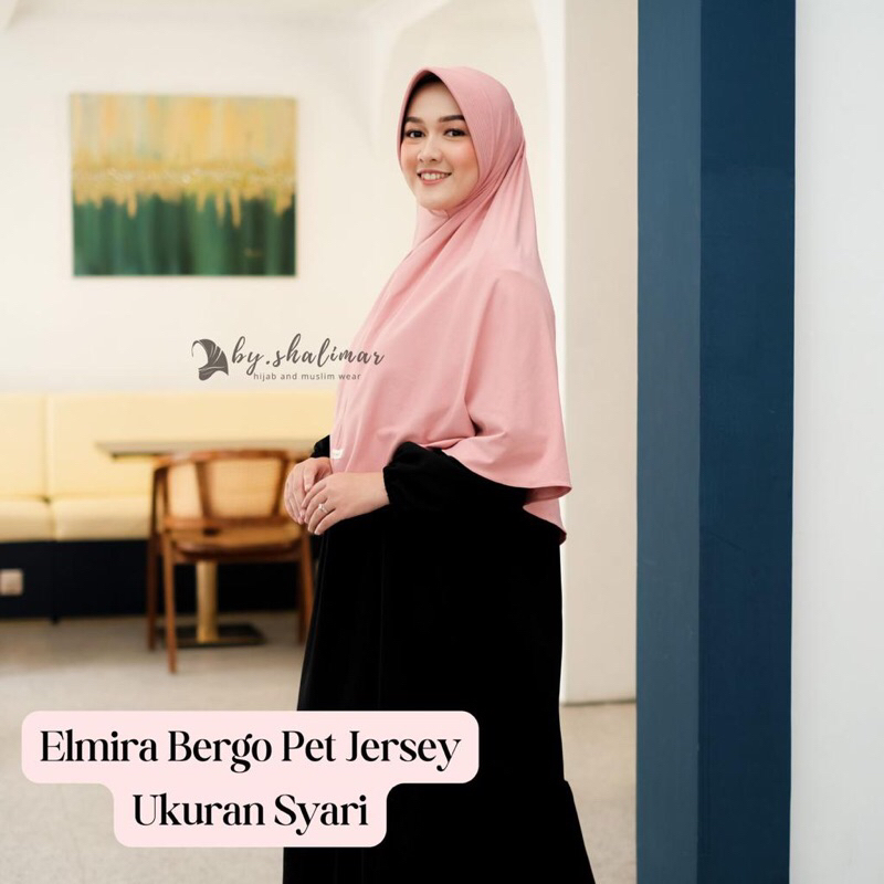 BERGO PET JERSEY SYARI | BERGO JUMBO | BERGO SYARI | HAMIDAH | ELMIRA XL | JILBAB JUMBO