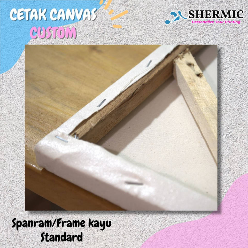 Cetak Custom Print UV Kanvas Foto Canvas Photo Hiasan Include Bingkai Spanram