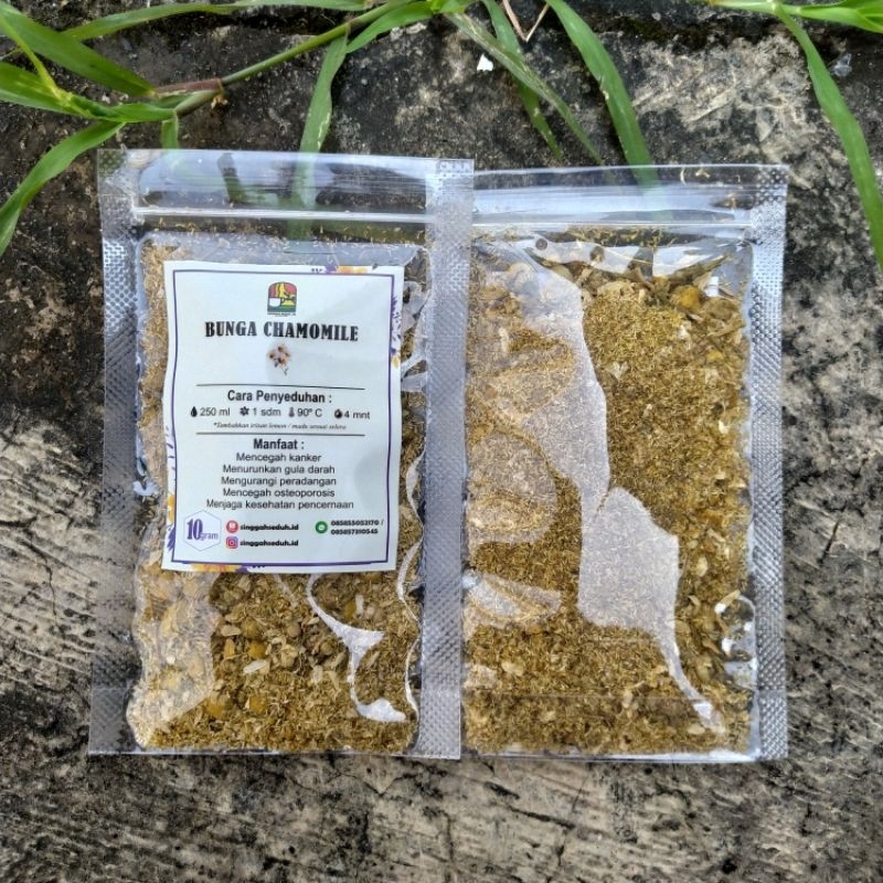 

Teh bunga kering chamomile | seduhan teh bunga | bunga kering || kemasan 10 gram