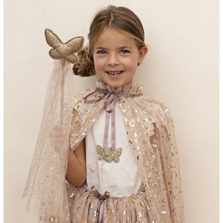 Mimi &amp; Lula Mystical Butterfly Cape - Kostum Peri Jubah Anak Perempuan Kostum Princess Anak Jubah Peri