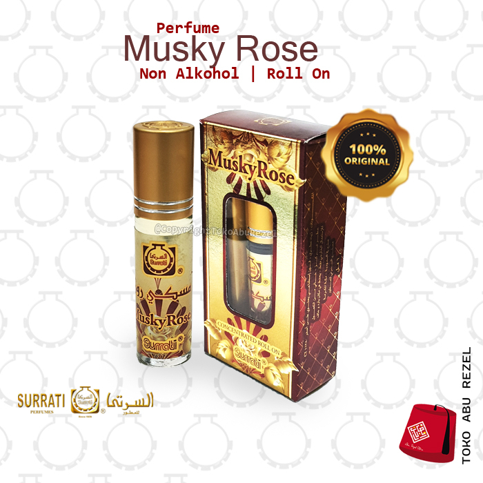 Parfum MUSKY ROSE 6ml Roll On | Parfum Surrati | Surrati Perfumes |  Parfum Surrati | Bibit Minyak |  Surrati Perfumes| Original Product | Surrati Factory Holly Makkah KSA