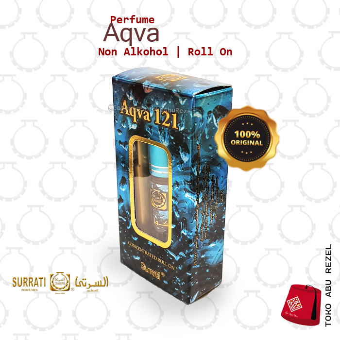 Parfum AQVA 121 6ml Roll On | Parfum Surrati | Bibit Minyak |  Surrati Perfumes| Original Product | Surrati Factory Holly Makkah KSA