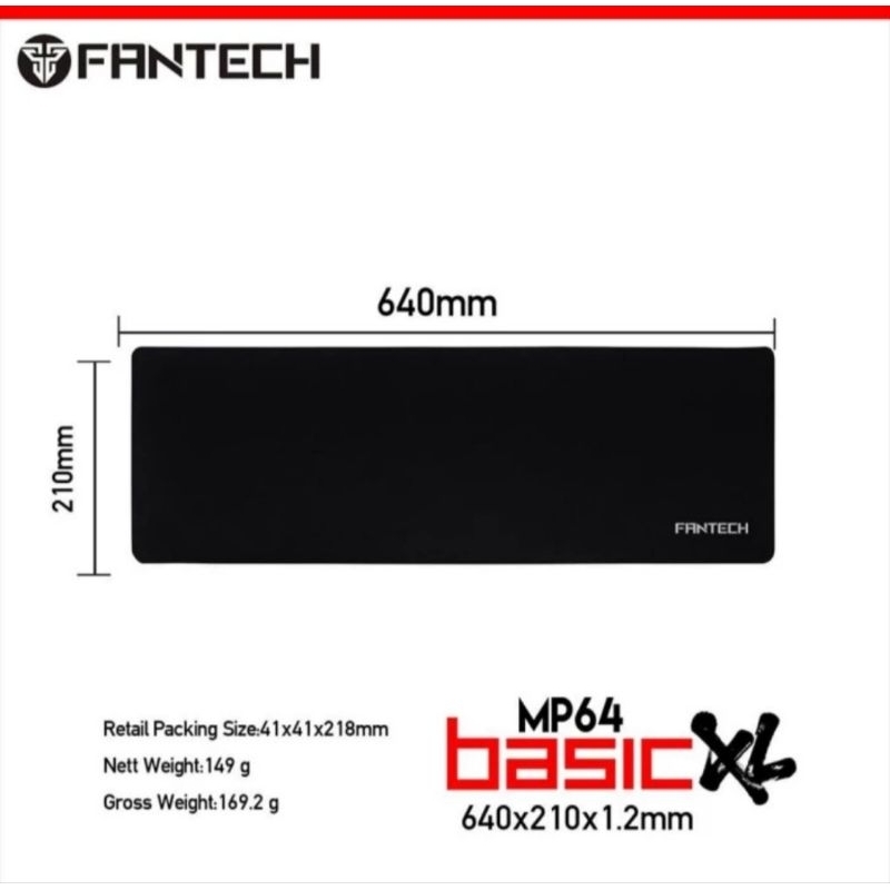 Fantech MP64 Basic XL Mousepad Gaming Extra Large MP 64 XL