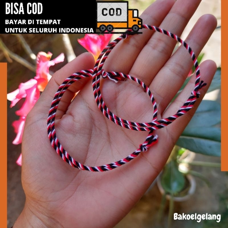 COD - gelang tridatu original khas Bali model double 2mm anti air dan anti luntur