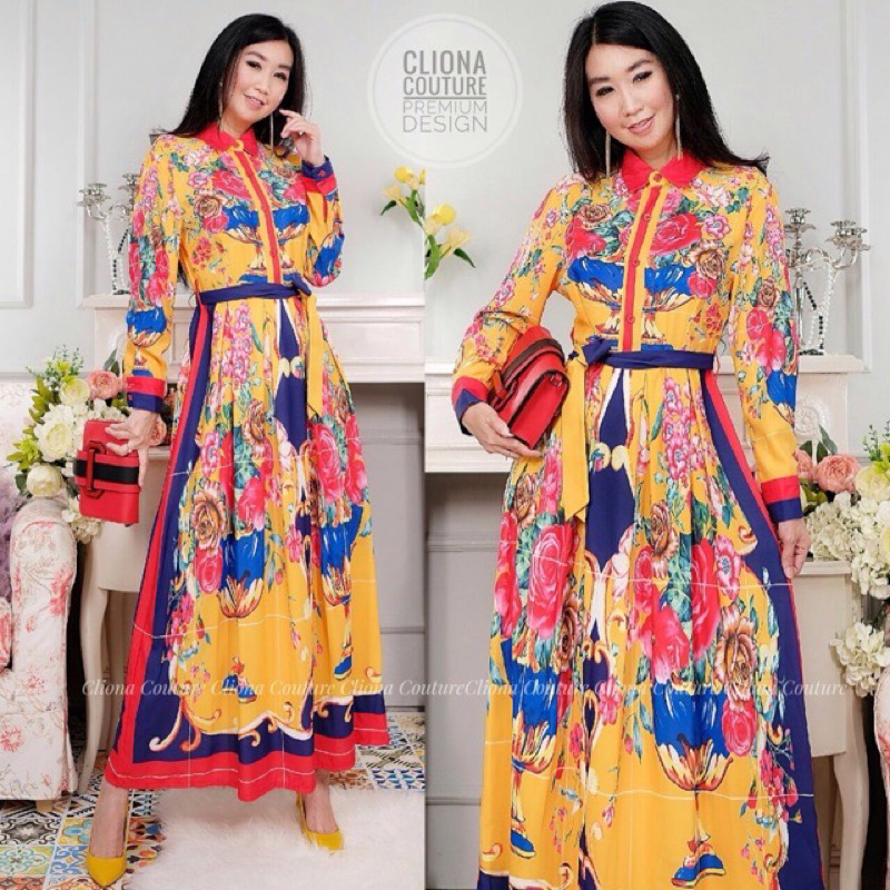 maxi dress cliona couture clearence sale(habiskan stock)