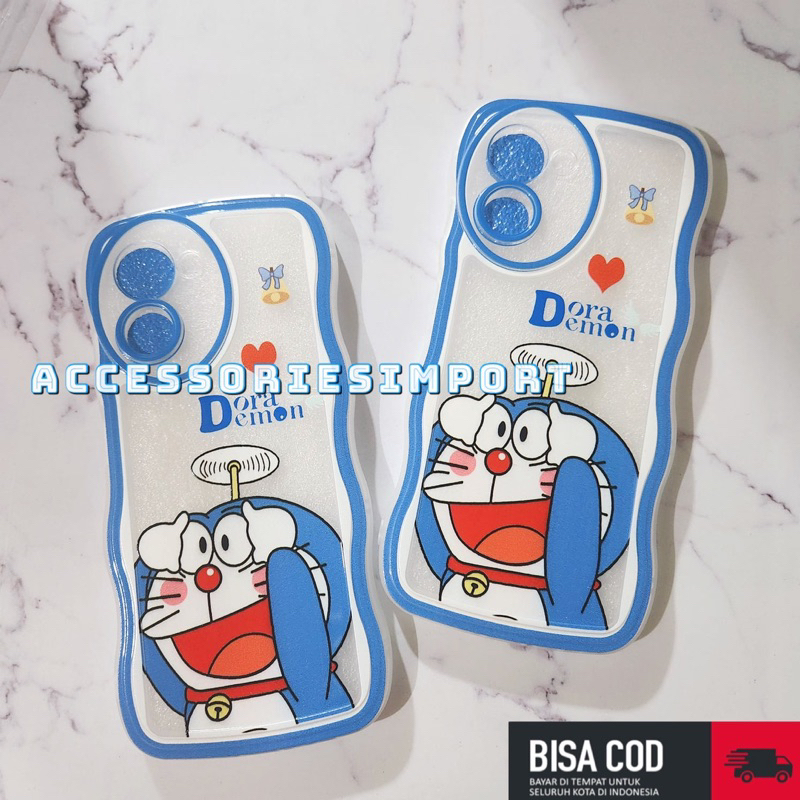 CASING WAVE INFINIX SMART 6PLUS/ HOT 20i/ HOT 20S/ HOT 12/ HOT 12i/ HOT 12PLAY/ HOT 12PRO/ SOFT CASE GELOMBANG/ WAVY + PROTECTOR CAMERA MOTIF ZEBRA/ DORAEMON/ FLOWER/ LOVE BLACK