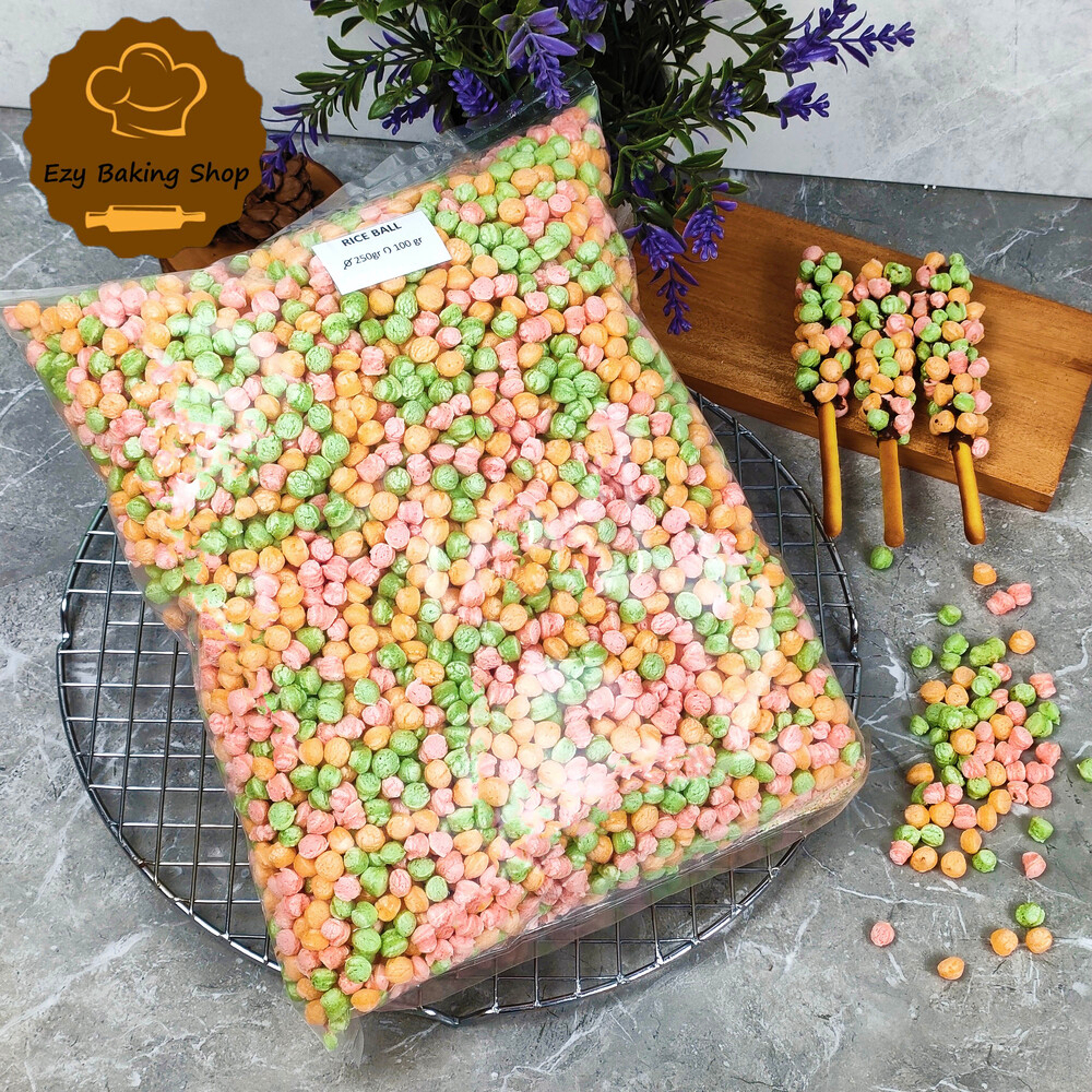 Rice Crispy Warna Warni 250gr - Sereal Nyam Nyam Warna