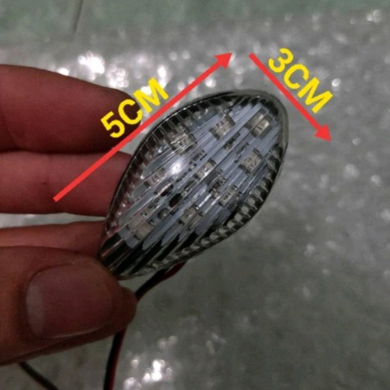 LAMPU SEN SEIN LED TEMPEL MINI OVAL UNIVERSAL SEMUA MOTOR