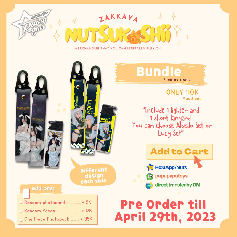 

NUTSUKA.SHII MERCH - Bundle Lanyard+Lighter