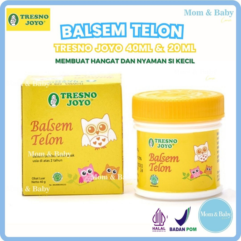 Tresno Joyo Balsem Telon 20 gr - 40 gr | Tresnojoyo TJ Penghangat Tubuh Bayi dan Anak