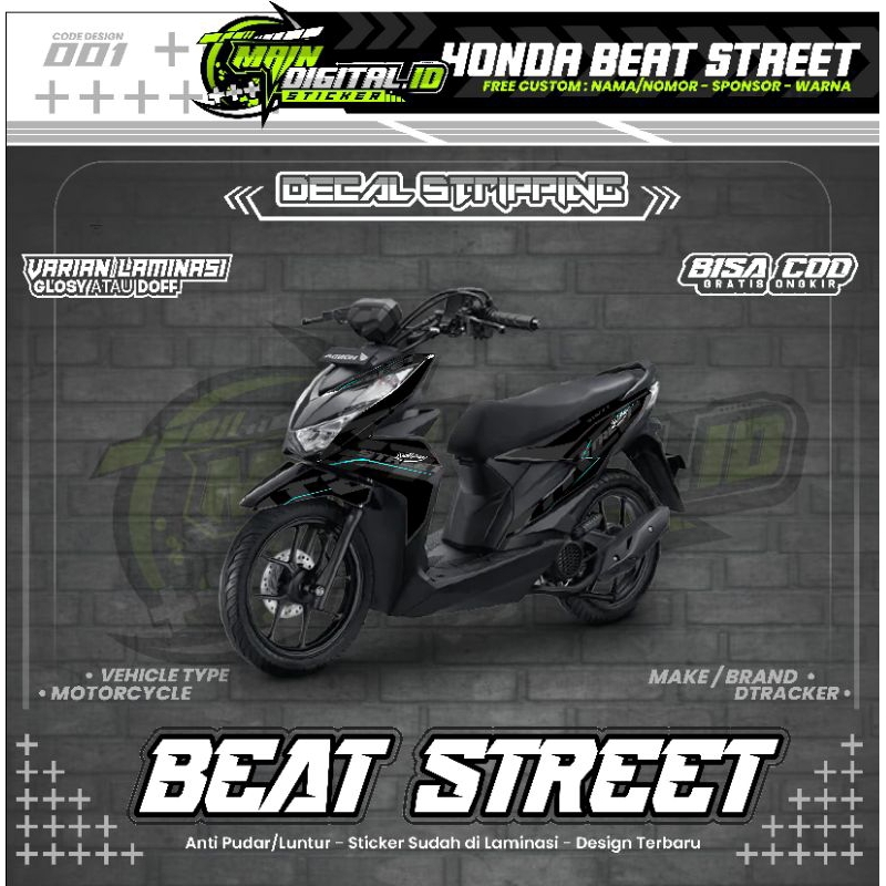 STRIPPING DECAL BEAT STREET NGABERS BEAT DELUXE ESP 01
