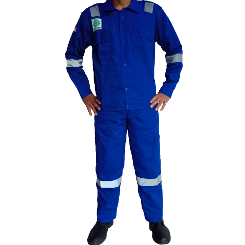 TERLARIS M-4XL Wearpack Setelan Baju &amp; Celana Scotlight 2inch Seragam Safety Coverall Kerja Proyek Skauekolah Bengkel Katelpak Harga Terjangkau