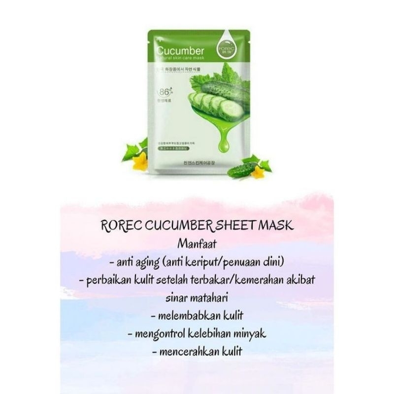 Bioaqua Sheetmask / Rorec Sheetmask