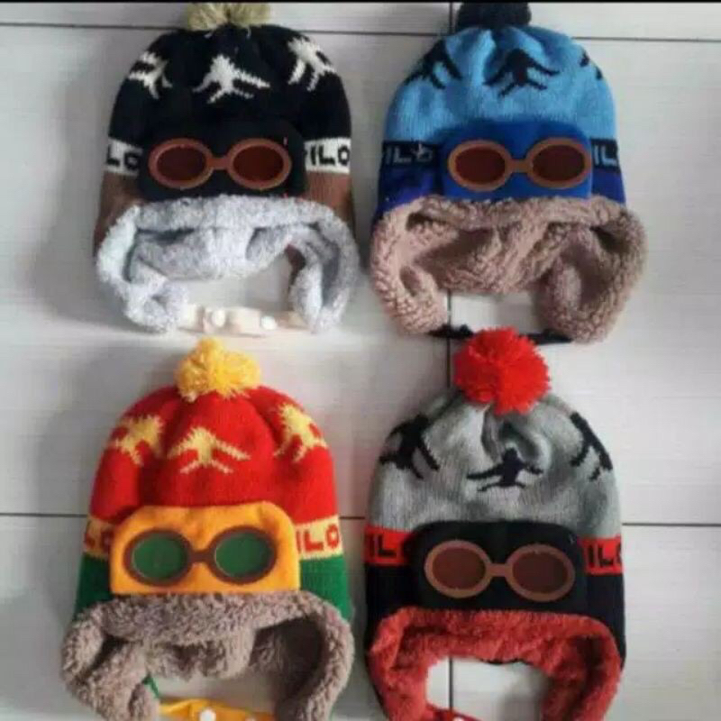 COD Topi Kupluk Pilot Anak Laki // Kupluk Pilot Anak Terbaru Desaian Lucu // Kupluk Pilot Anak Nyaman Dipakai Bahan Lembut