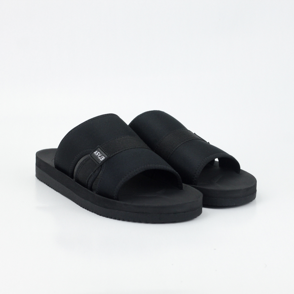 ELVRA - Sandal Casual Traveling Gunung Pria - Wave Full Black