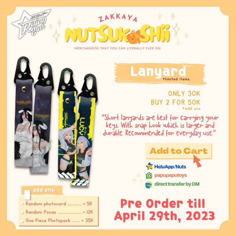 NUTSUKA.SHII MERCH - Lanyard Anime