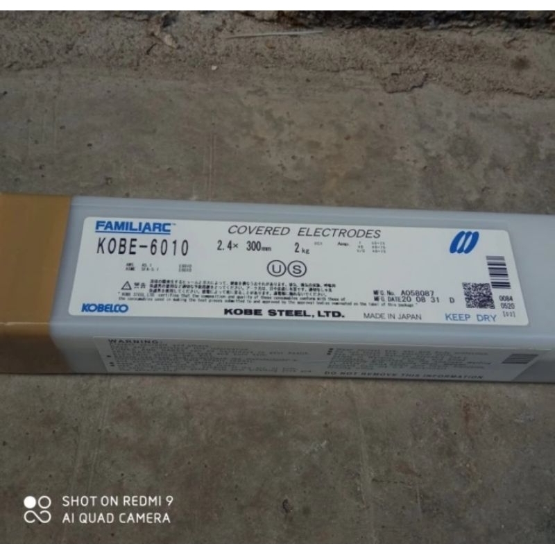 Ready kawat las FAMILIARC KOBE -6010 COVERED ELECTRODES 2,4 X 300mm
