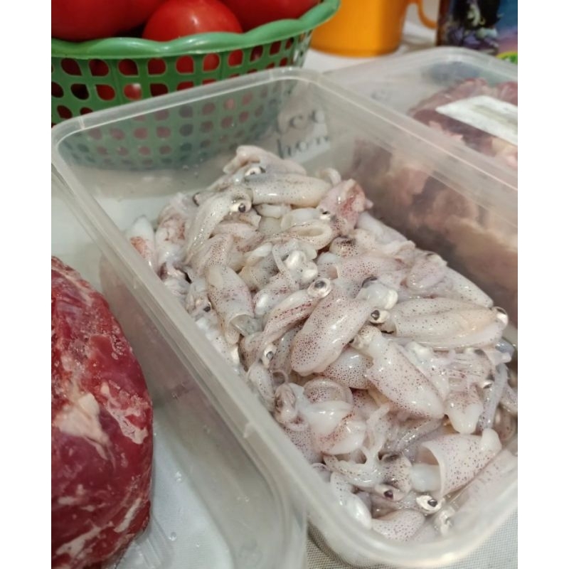 Baby cumi segar/fresh berat kurang lebih 500 gram