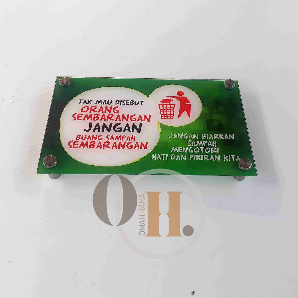

Akrilik Larangan Buang Sampah - Akrilik Dilarang Buang Sampah