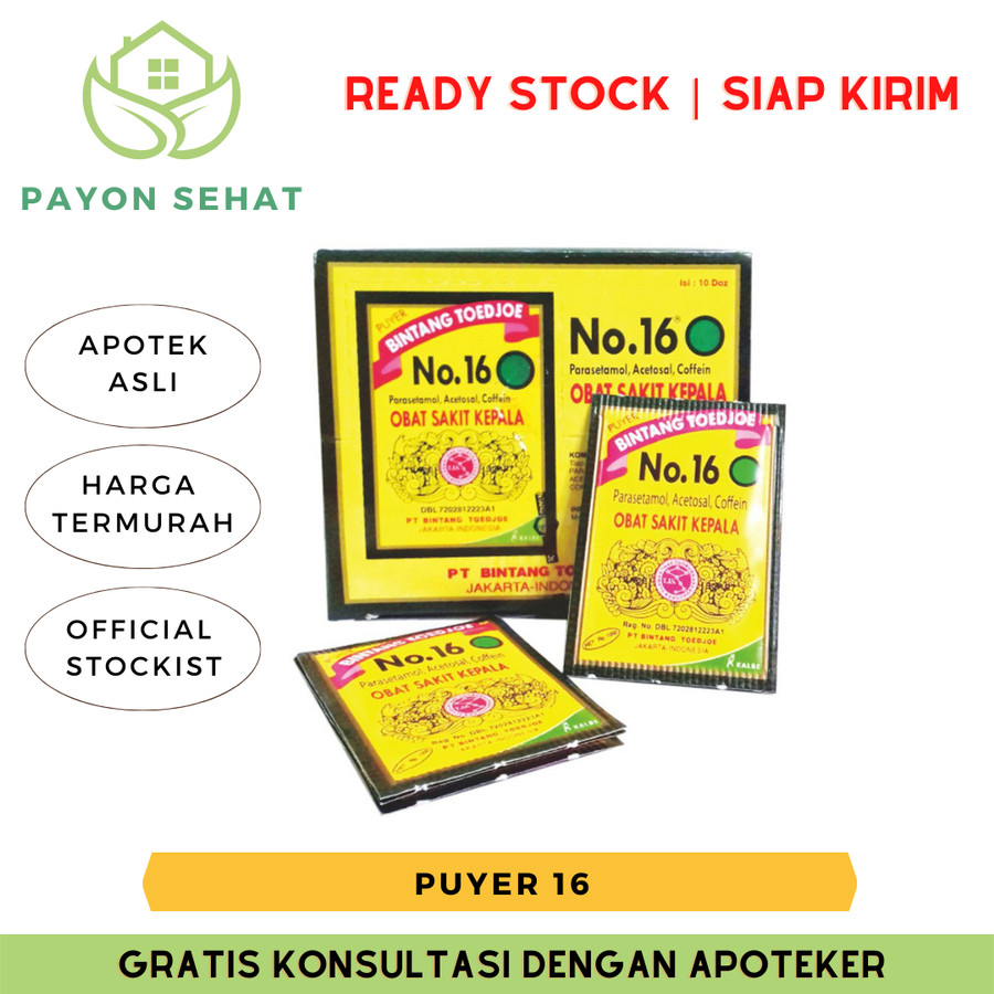 PUYER 16 / PUYER PEREDA SAKIT KEPALA, SAKIT GIGI