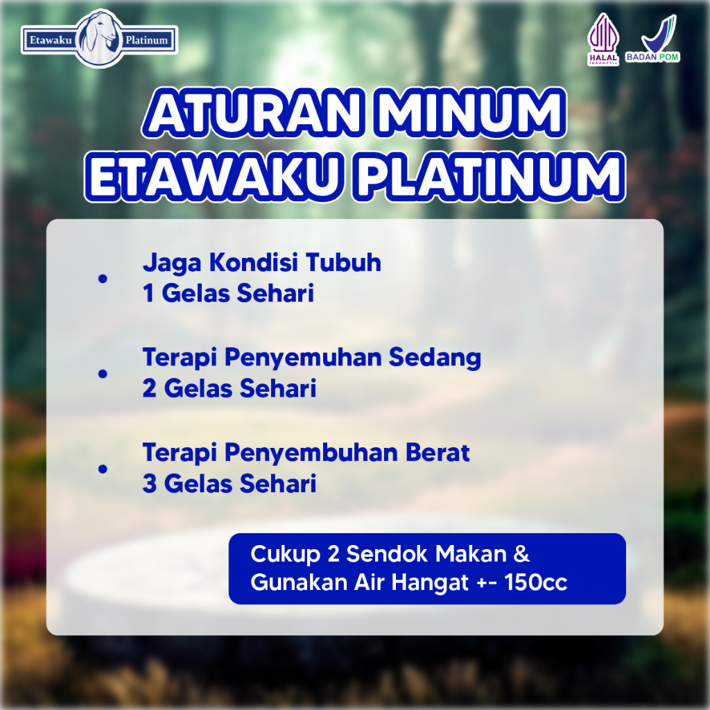 Susu Etawaku Platinum Original Bantu Atasi Masalah Pernapasan Tulang dan Sendi Paket 1 Box Isi 200gr