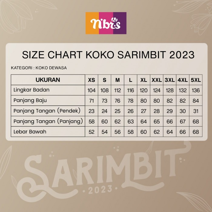 LAIKA SARIMBIT DEWASA TERBARU 2023