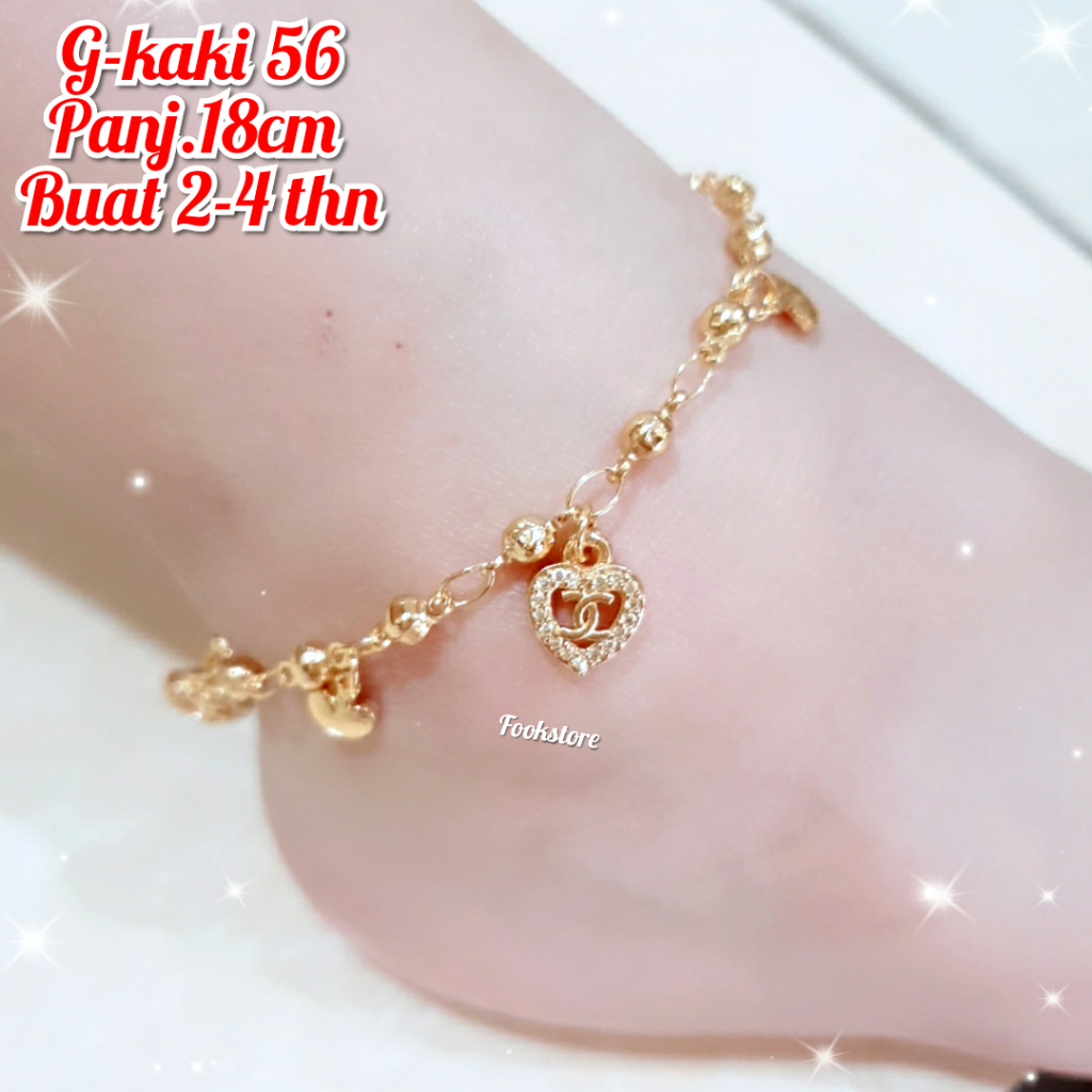 GELANG KAKI ANAK XUPING KARTUN BT21 KOREA/ UNTK 2-4 THN